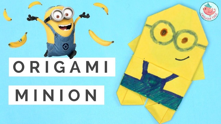 Origami Minion - Paper Crafts. Origami for Kids