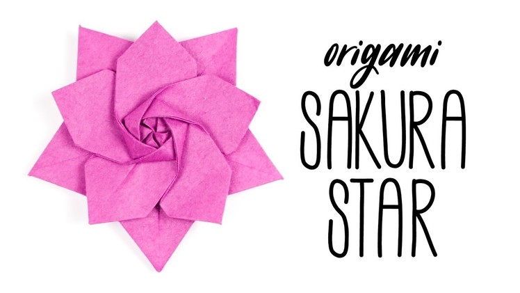 Origami Sakura Star by Ali Bahmani ★ Paper Kawaii