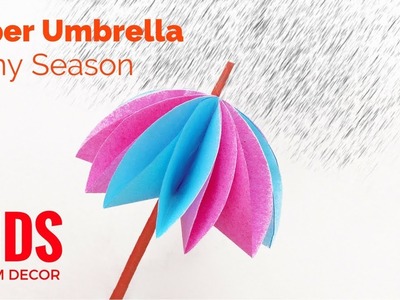 Origami Umbrella - How to make a paper umbrella easy instructions – Rainy Season – Kids  Room Decor