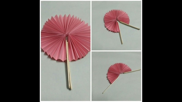 Paper craft ideas: Handmade paper fan using Origamic paper