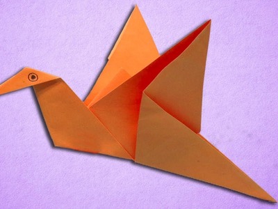 Paper Flapping Bird Making Easy Step by Step - Origami Birds For Kids