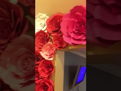 Paper  Flower Backdrop - DIY Wedding Backdrop. Home Decor
