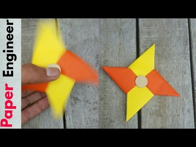Paper ninja star fidget spinner-Diy amazing fidget spinner