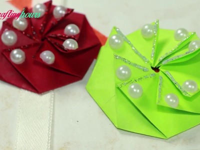Paper Origami Rakhi Making with Love Message Inside | Simple Rakhi for Kids