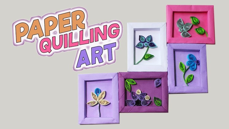 Paper Quilling Art for Beginners. DIY Room Decor ideas with Quilling Flowers. 3 Minute Crafts