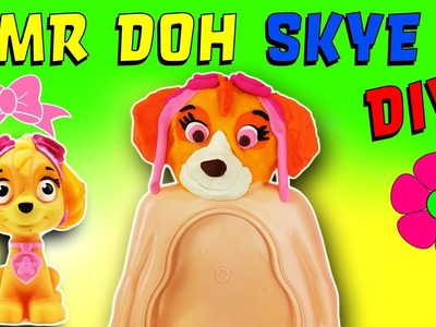 Paw Patrol DIY Mr Doh Skye Crafts For Kids! Learn Colors Play-Doh How To Video