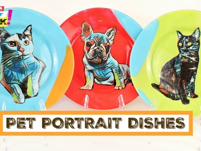 Pet Portrait Dishes DIY