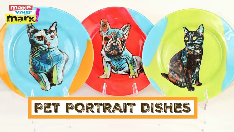 Pet Portrait Dishes DIY