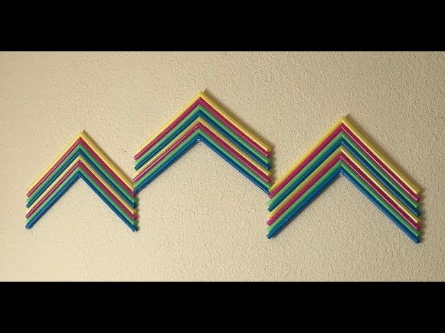 Plastic Straw DIY Wall Hanging Decor