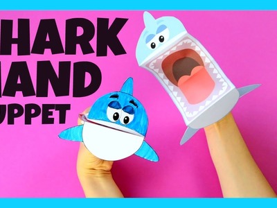 Printable Shark Puppet - paper crafts for kids