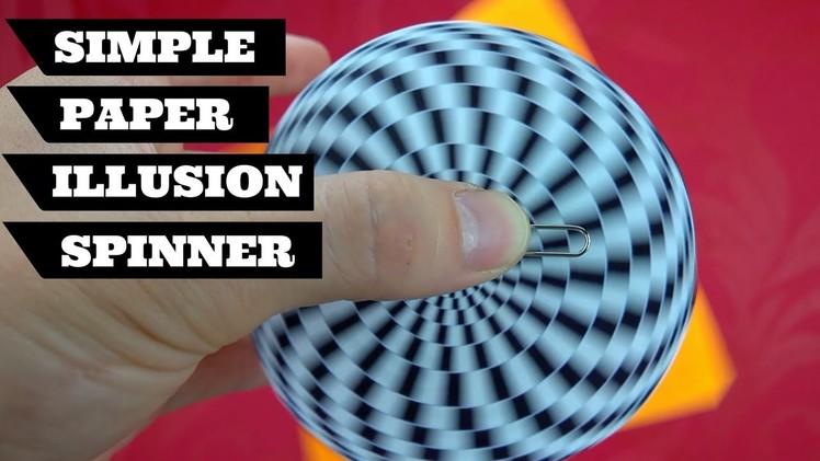 So Simple Illusion Fidget Spinner Diy | Paper Fidget Spinner No Bearing
