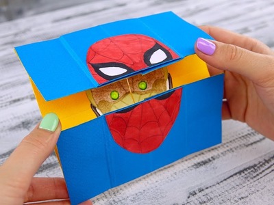 Spider-man Homecoming Neverending Card with Iron Man and Vulture | Marvel Paper Craft