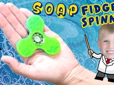 Spinning SOAP! Fidget Spinners DIY Arts N Crafts Suds + Family Fun HobbyKidsTV