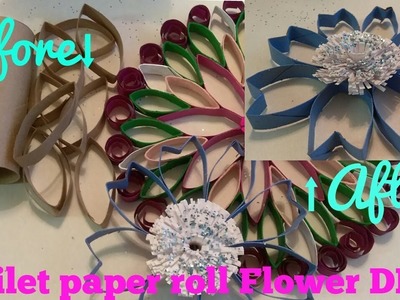 TOILET PAPER ROLL FLOWER DIY! Simple and Pretty flower