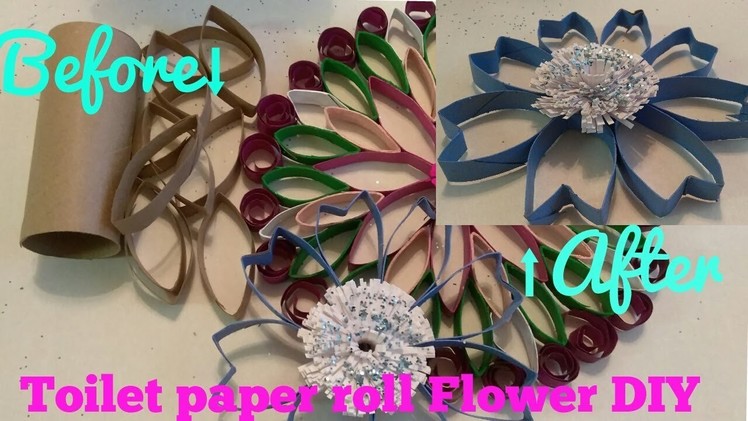 TOILET PAPER ROLL FLOWER DIY! Simple and Pretty flower