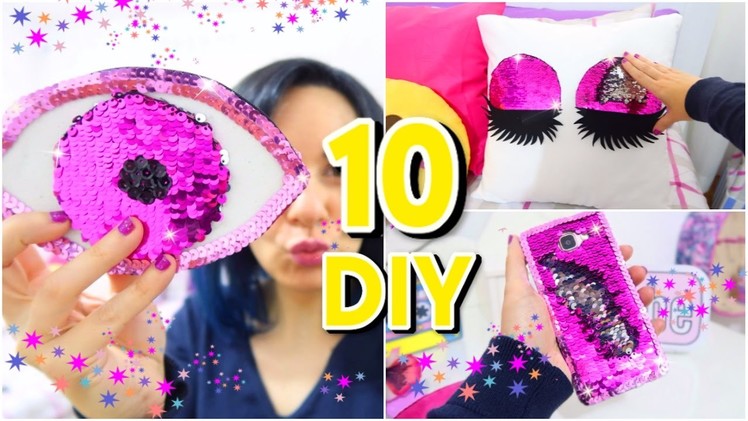 10 DIYs Amazing VIRAL Color Changing! DIY Mermaid Sequin crafts