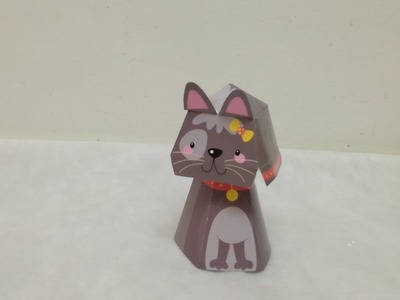 3D ORIGAMI CAT, KIDS ORIGAMI CAT, HAPPY PAPER CAT