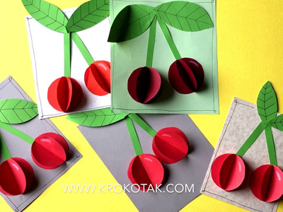 3D Paper Cherries