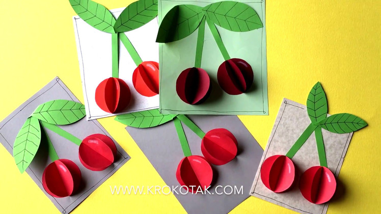 3D Paper Cherries