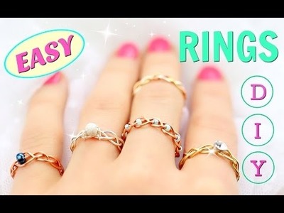 5 DIY rings | Adjustable & No Tools!!! | DIY Easy rings
