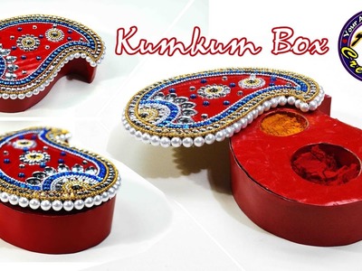 Best out of waste | Kumkum Box | DIY | Art with Creativity 194