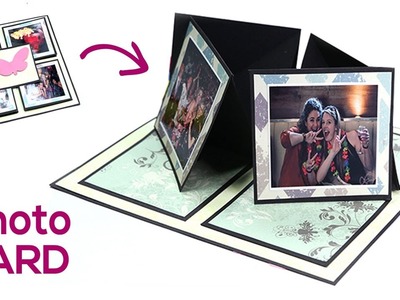 Birthday Card, Love Card, Photo Card, DIY Gift Making Idea - Easel Twisting Card