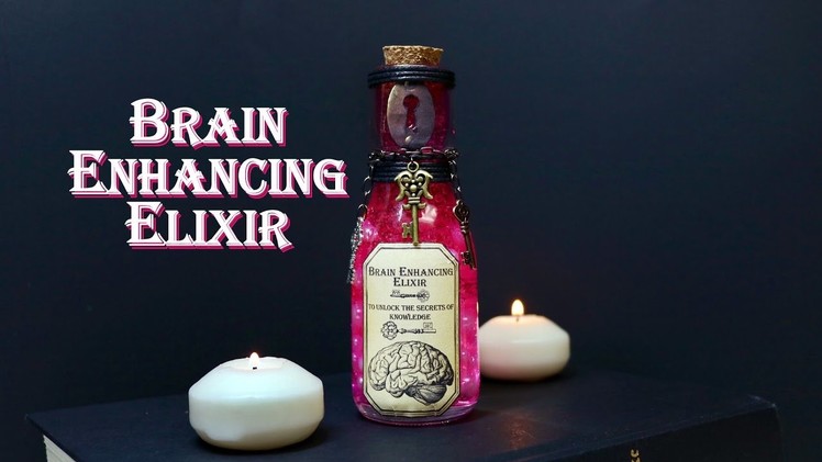 Brain Enhancing Elixir : DIY Potion Bottle : Potion Prop : Steampunk Inspired