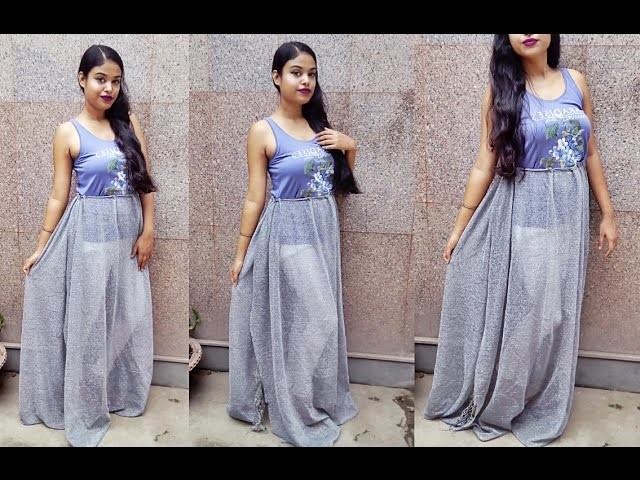 saree maxi dress