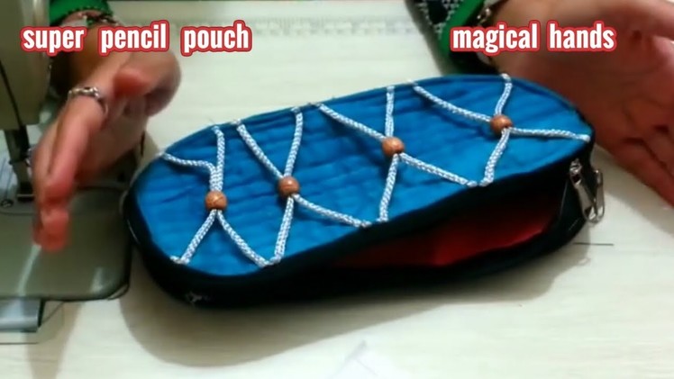 Designer Pencil Pouch or Designer Student Pouch.Diy.how to make at home.