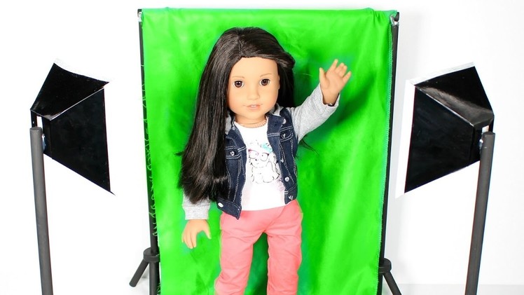 DIY American Girl Doll Green Screen & Light Kit