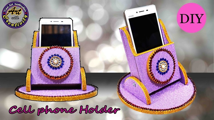 DIY : Cell phone Holder | Marble cell Phone holder inspired |  Art with Creativity 199