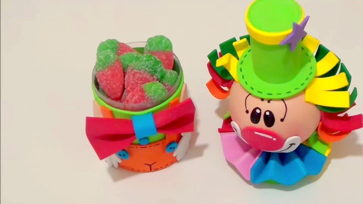 DIY for Birthday! Make this Clown candy Jar