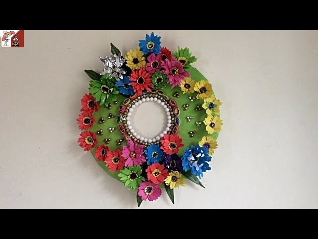 DIY Incredible Round Wall Hanging with Paper |  Easy Paper Made Wall Hanging Wreath