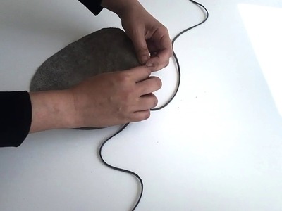DIY Leather drawstring pouch