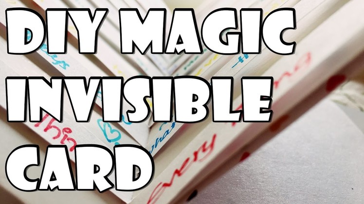 DIY Magic and Invisible Greeting Card | Easy Gift Ideas | Arts, Crafts and Timelapse