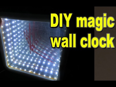 DIY magic wall clock from Secret Master. Infinity Mirror Clock