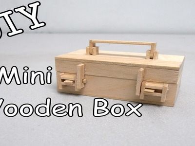 DIY Mini Wooden Box #16 (Popsicle Stick)