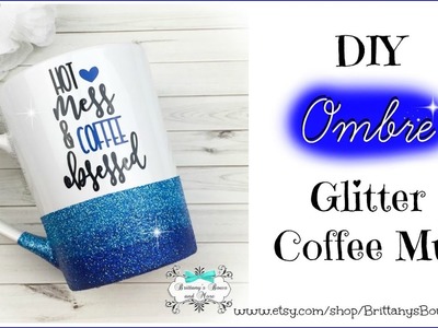 DIY Ombre Glitter Coffee Mugs
