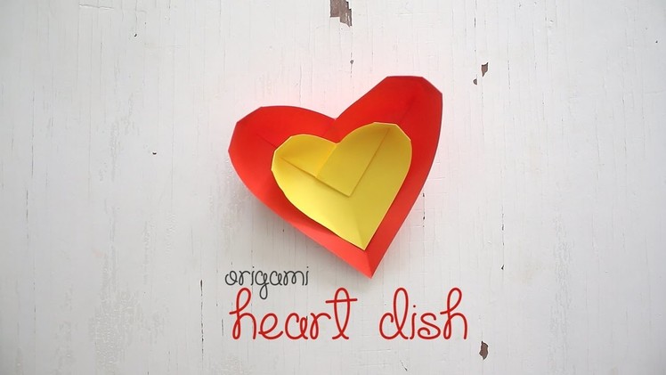 DIY: Origami Heart Dish  (author:  H.Vass Ildikó)