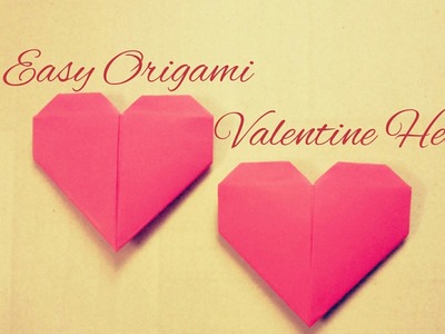 DIY origami heart - Valentine heart
