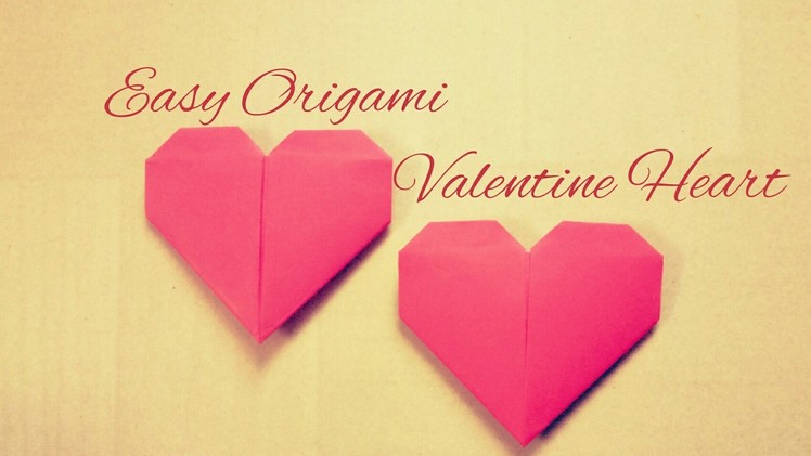 DIY origami heart - Valentine heart