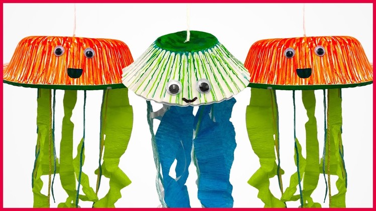 DIY Paper Bowl Jellyfish Toy