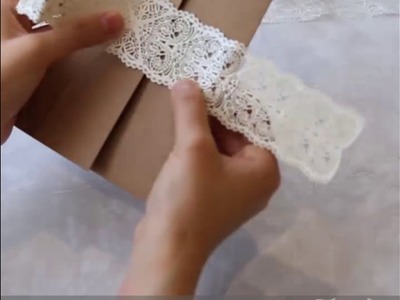 DIY Pocket Fold Invite with Laser Cut Belly Bands to Match Rustic Themes - JanicePaper