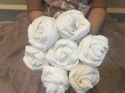 DIY QUICK n EASY Tissue Paper Roses, Flowers for Mother's Day, Valentine's Day, or Wedding Bouquet