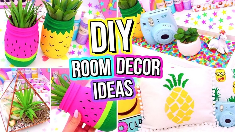 DIY ROOM DECOR IDEAS! Easy & Fun 5 Minute DIY's For Your Room! Summer Room Decor!