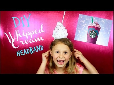 DIY Starbucks Unicorn Drink Whipped Cream Headband