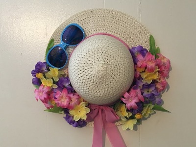 DIY Summer Sun Hat Wreath