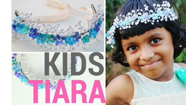 DIY Tiara for Kids || Nail Polish Flowers and Pearls Design || DIYCrafts #7