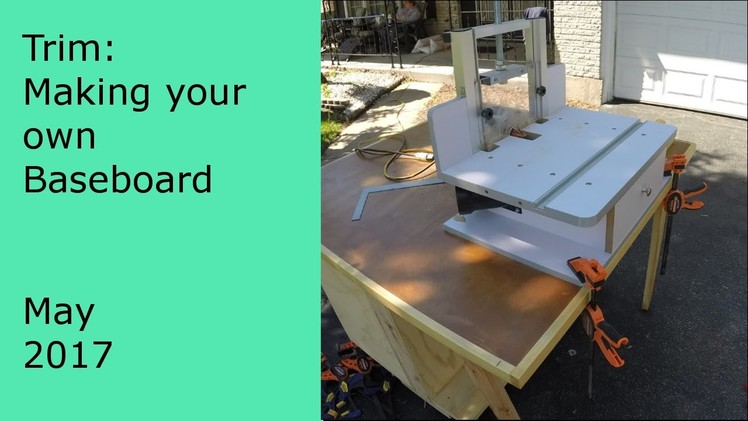 DIY Trim making your own baseboard