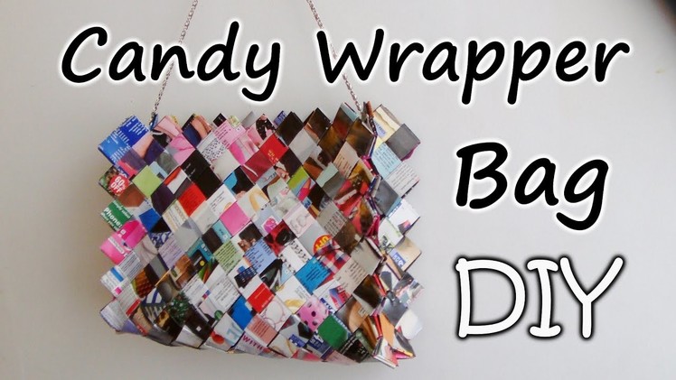 DIY : Zig Zag Candy Wrapper Bag. Purse Part 1